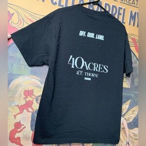 40 Acres R.T Thorne Movie Promo Black Graphic T-Shirt